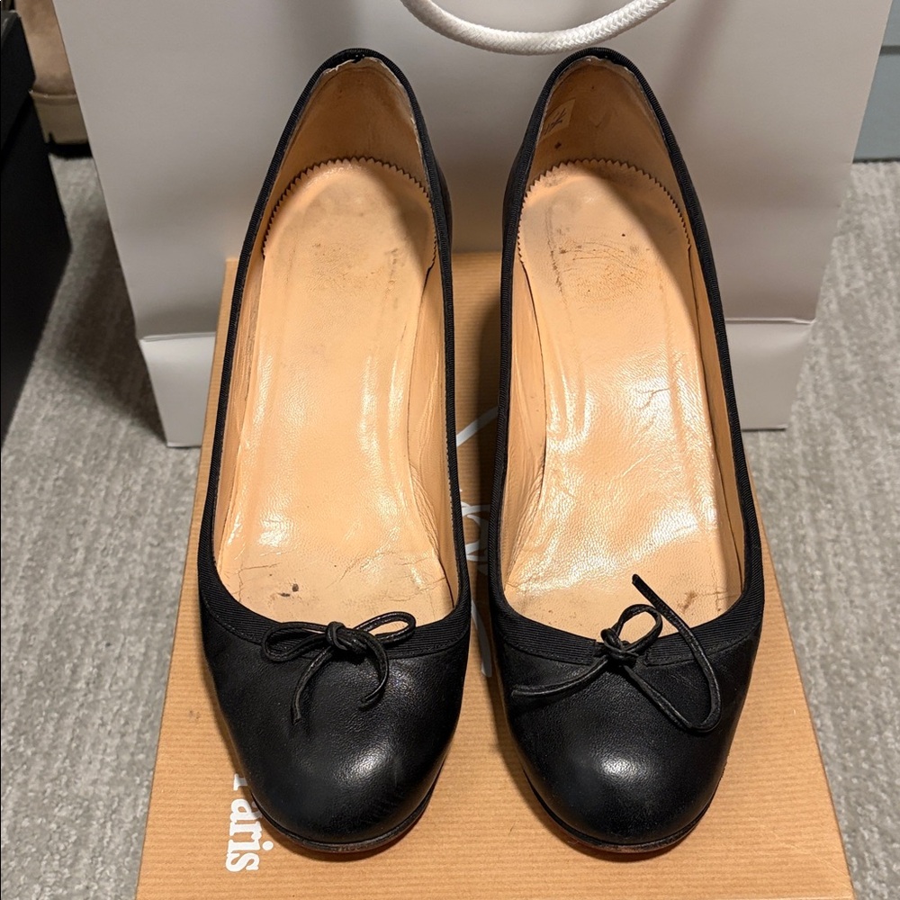 Christian Louboutin Black Leather Heels